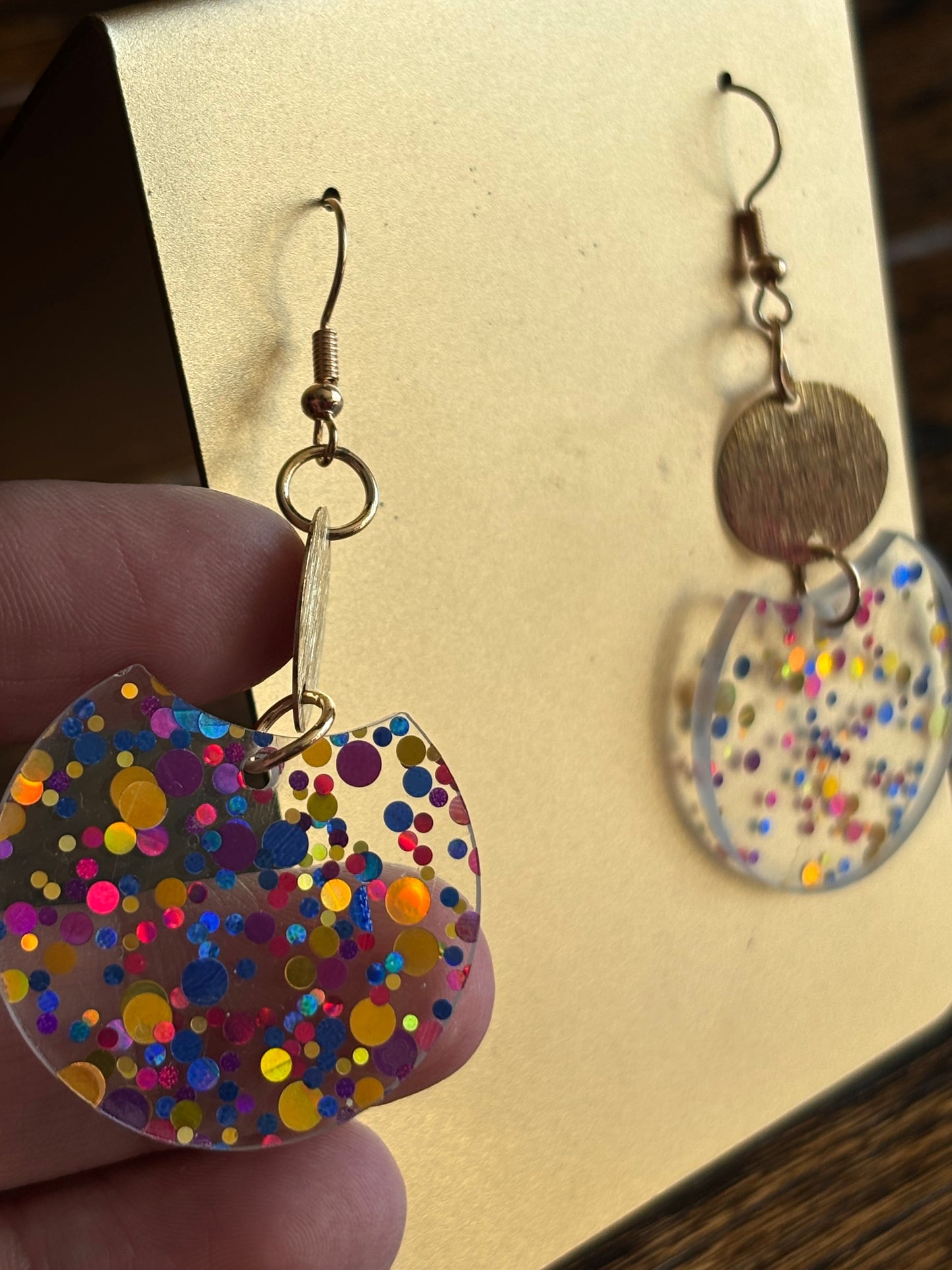 Splash of Glitter✨ dangle earrings