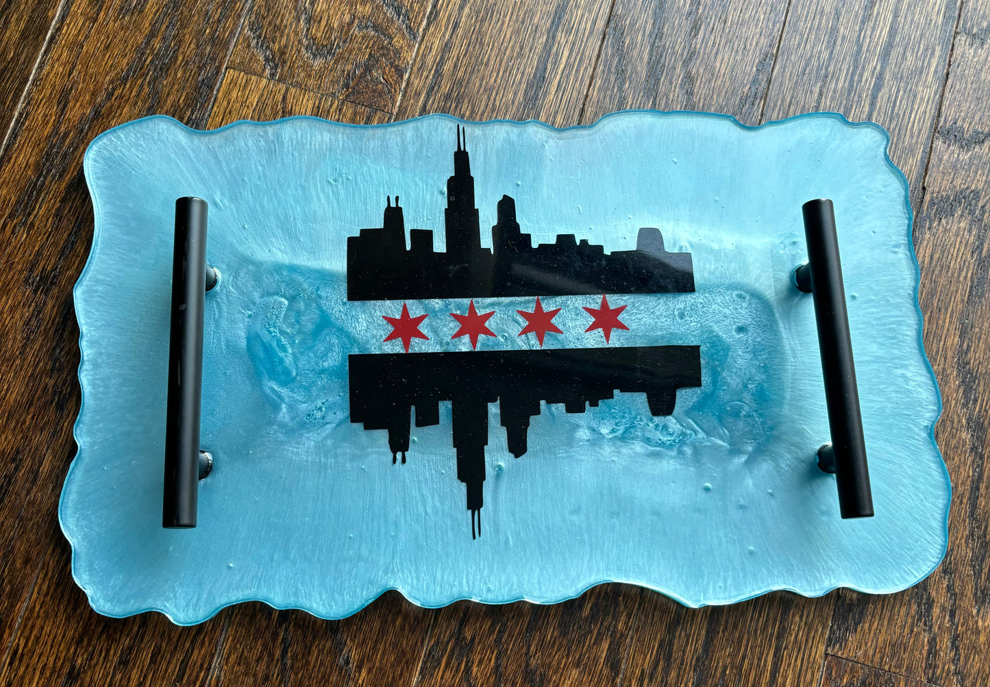 Chicago Skyline Reflection 4-Stars