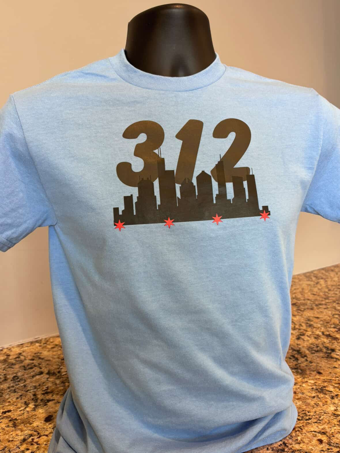 312 Chicago skyline - Tshirt