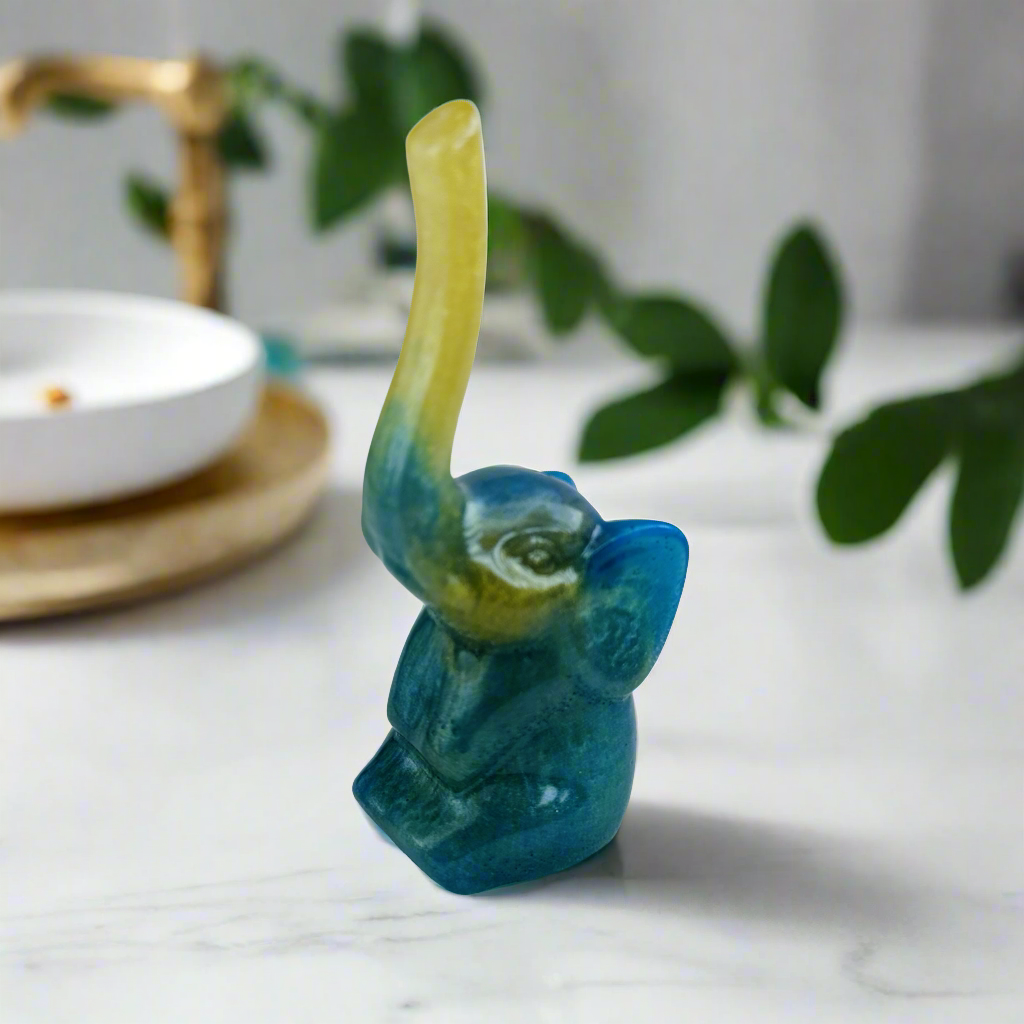 Resin Elephant Ring Holder