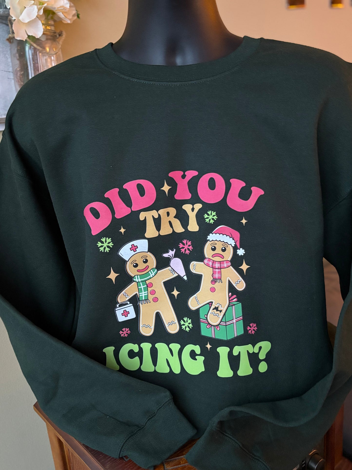 Did you try icing it?! Crewneck