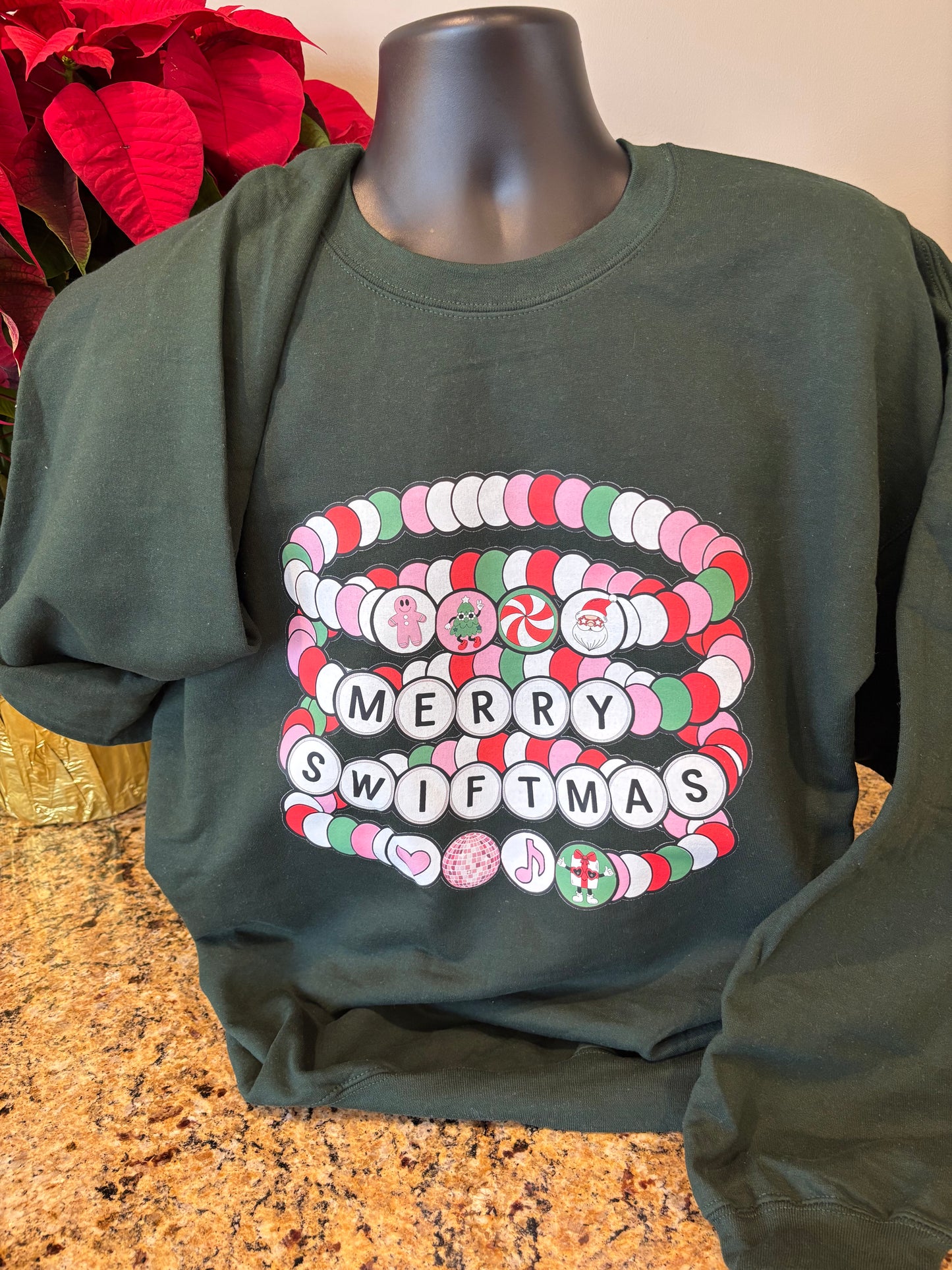 Merry Swiftmas bracelets crewneck