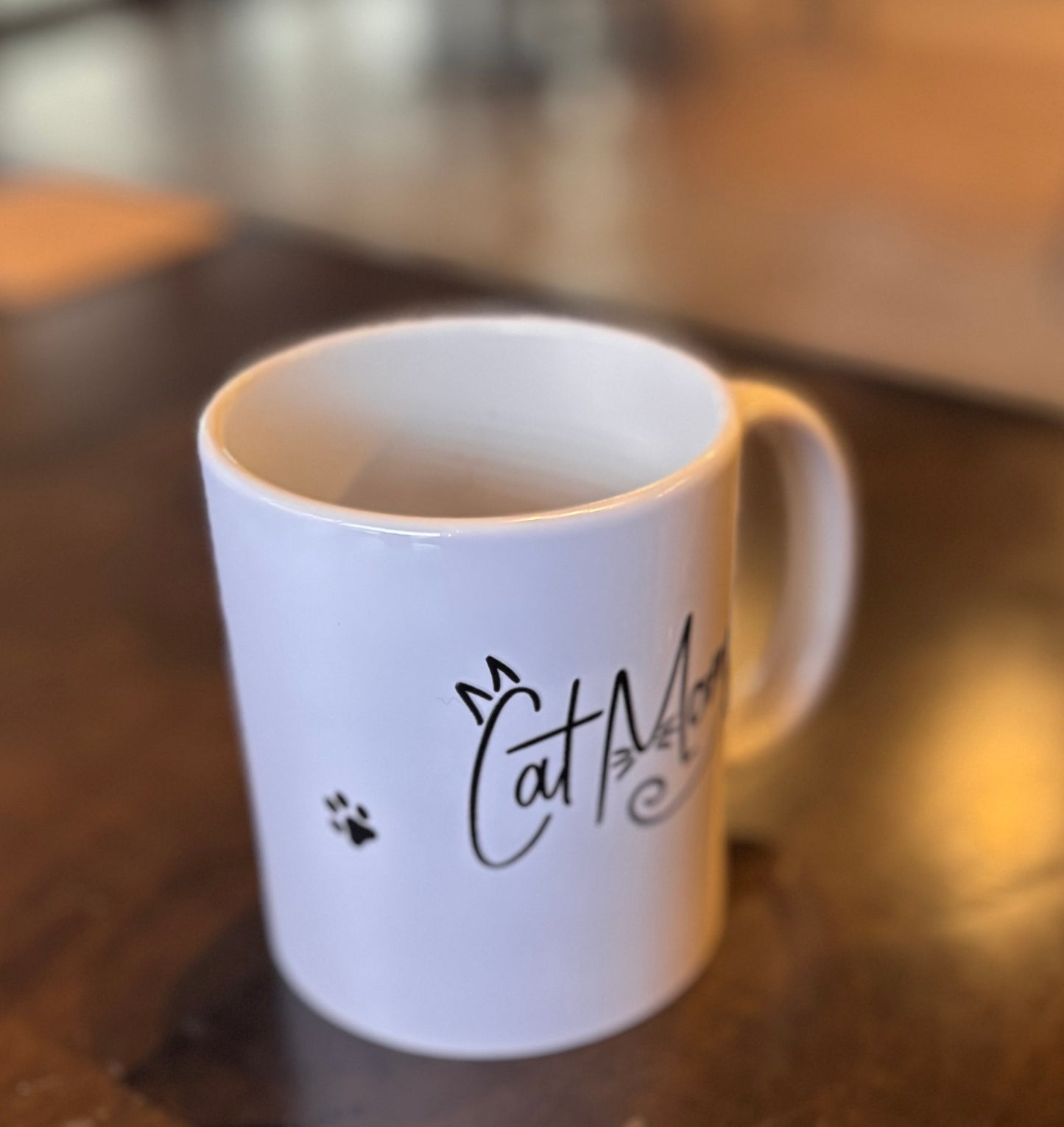 Cat Mom glass Mug