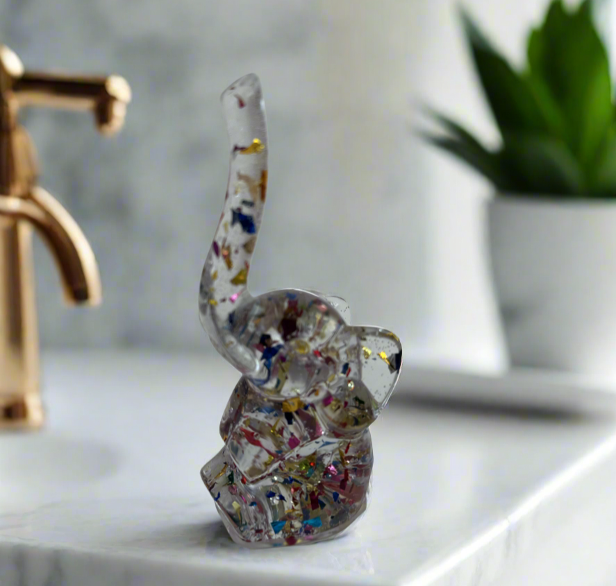 Resin Elephant Ring Holder