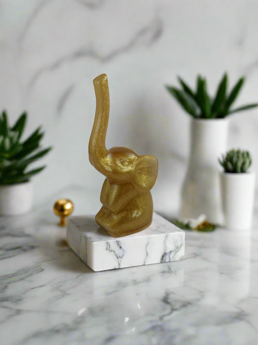 Resin Elephant Ring Holder