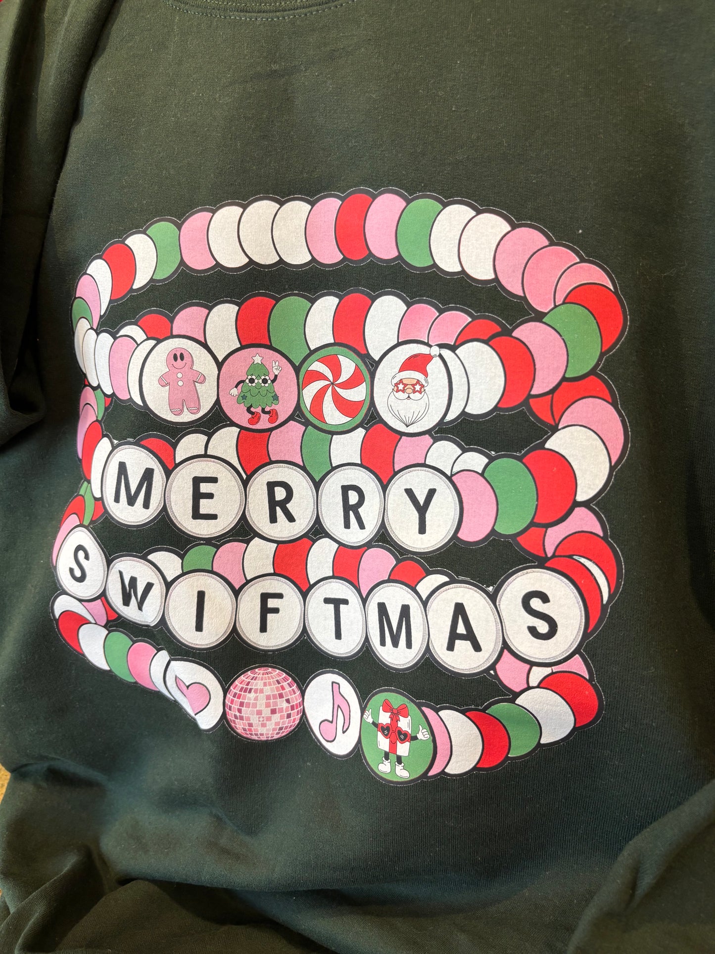 Merry Swiftmas bracelets crewneck