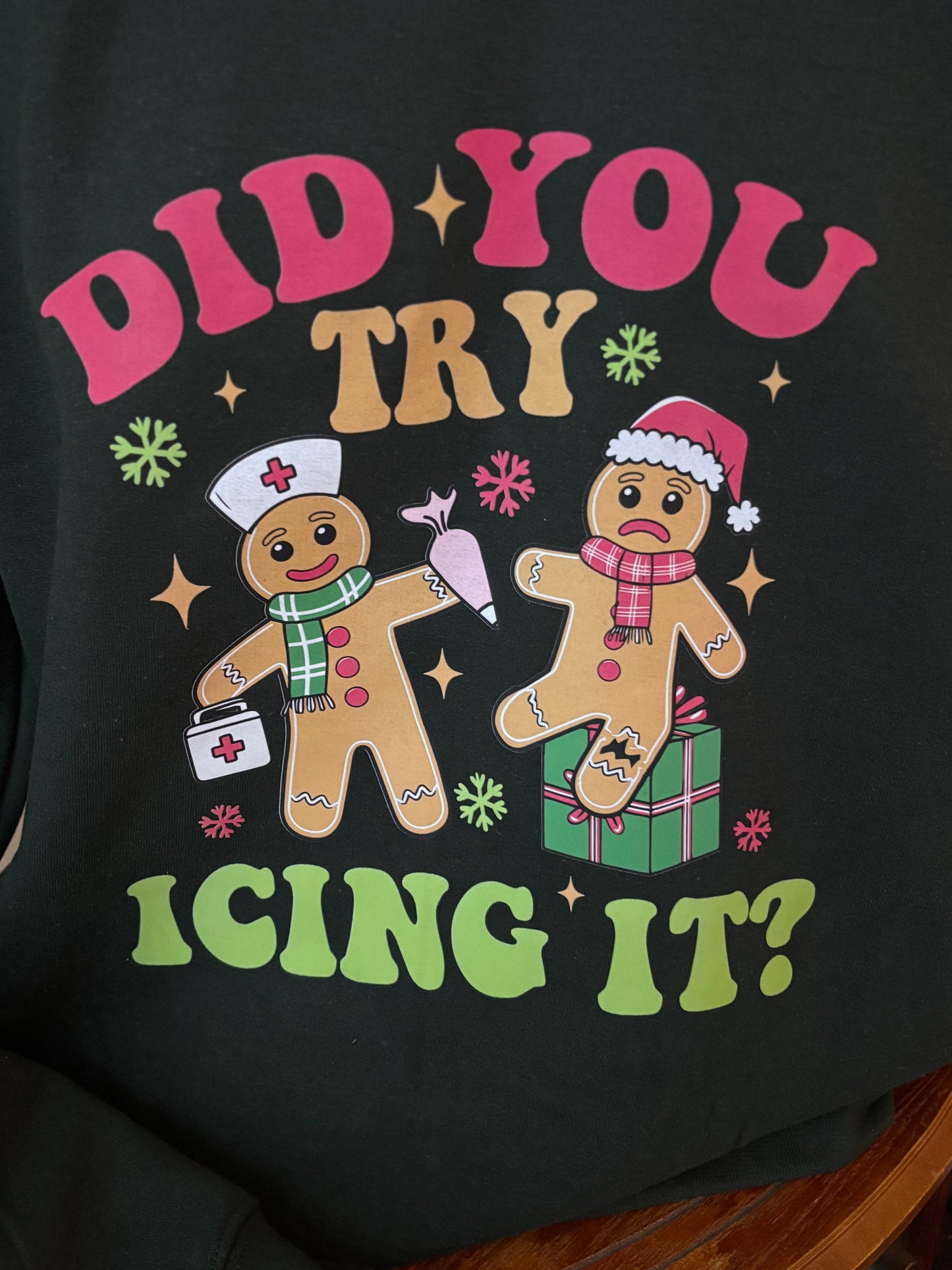 Did you try icing it?! Crewneck