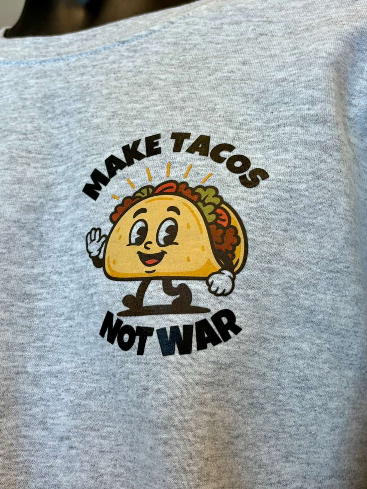 Make tacos not war - crewneck