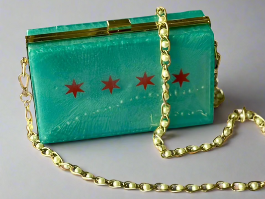 Chicago Themed Resin Purse