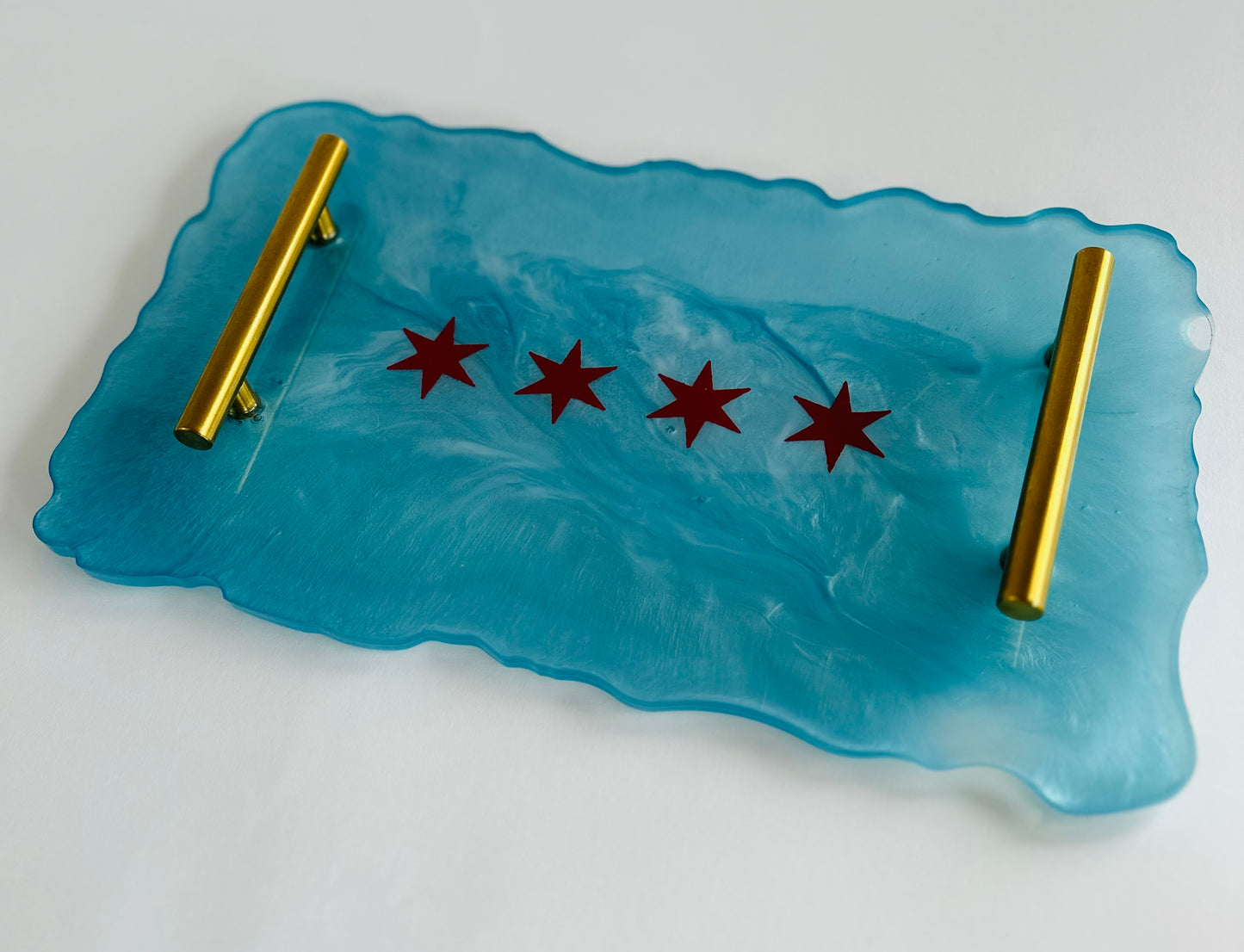 Chicago 4-Star Resin Serving Tray