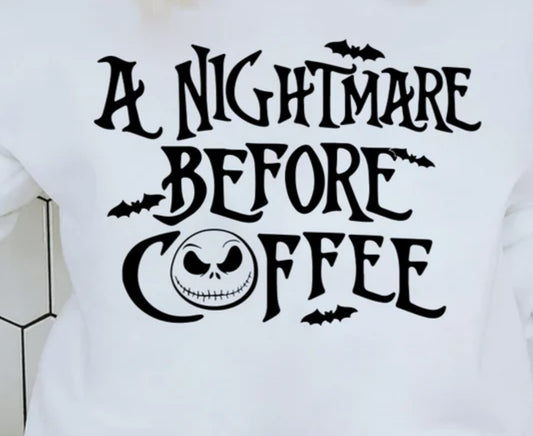 A Nightmare Before Coffee Crewneck