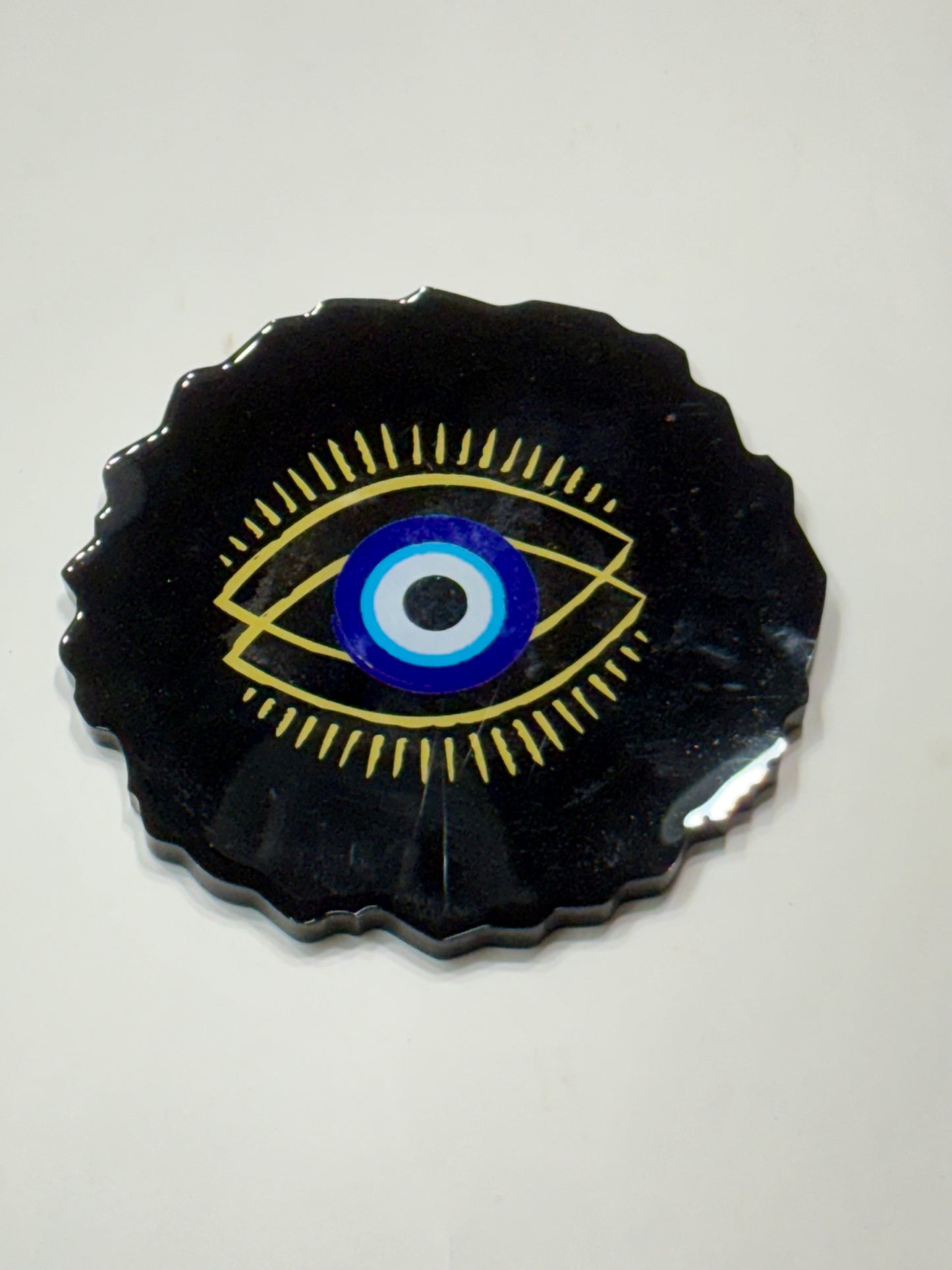 Third Eye Resin Coasters - Black