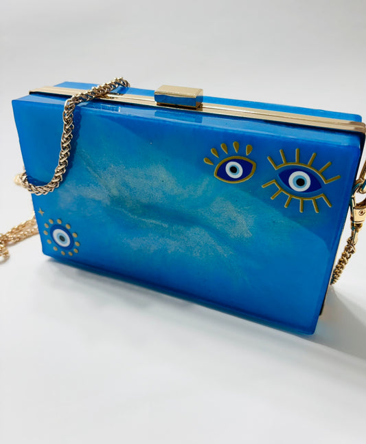 Resin Third Eye Clutch Purse