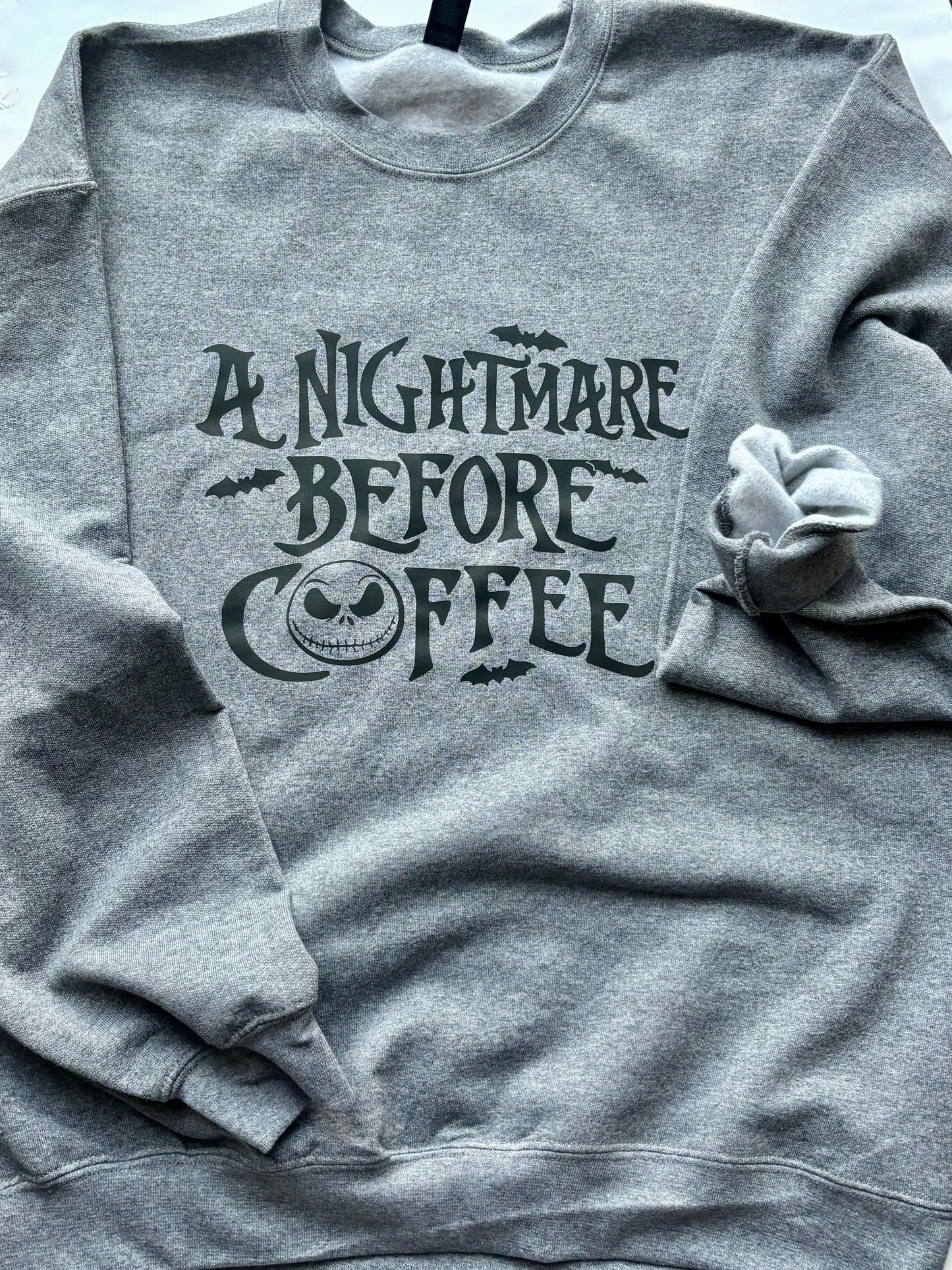 A Nightmare Before Coffee Crewneck