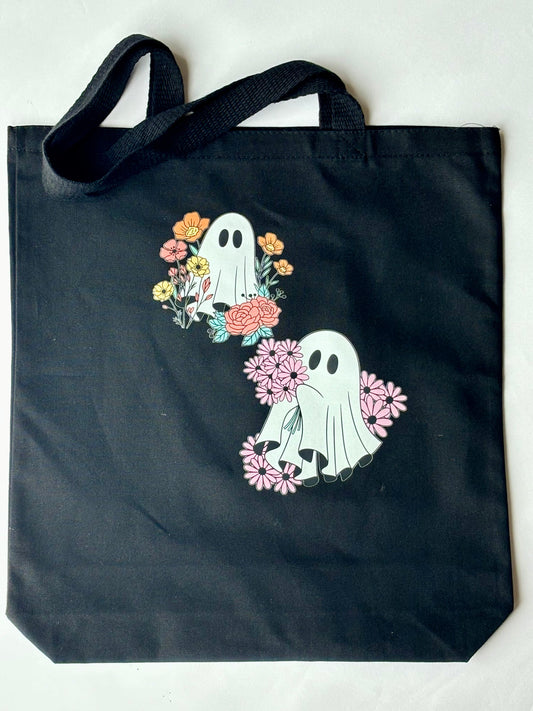 Flower Blossoms & Boos Tote Bag