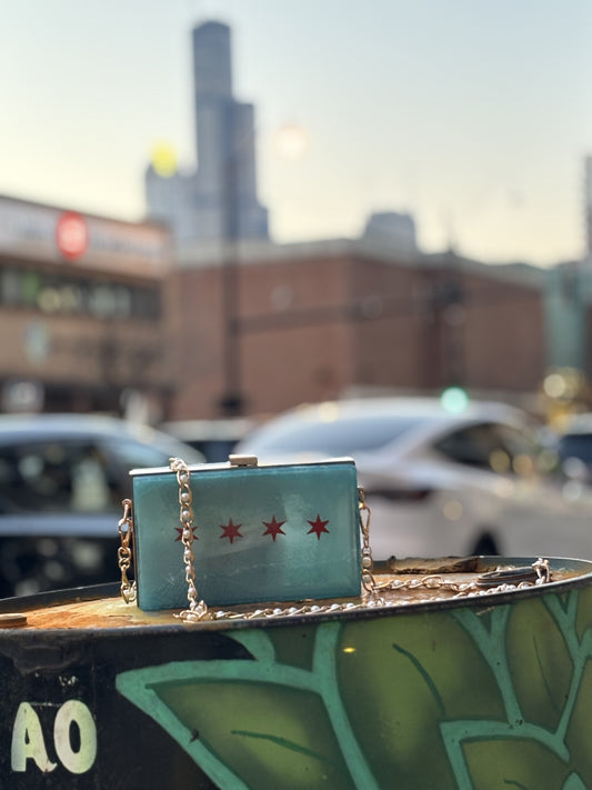 Chicago Themed Resin Purse